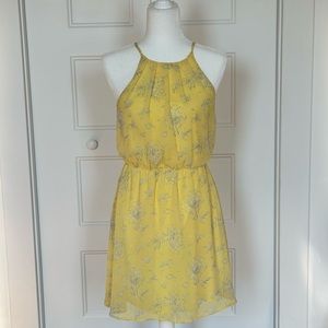 Francesca's Yellow Floral Dress